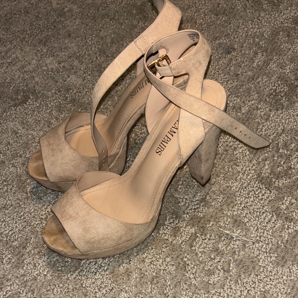 Women's Tan High Heels